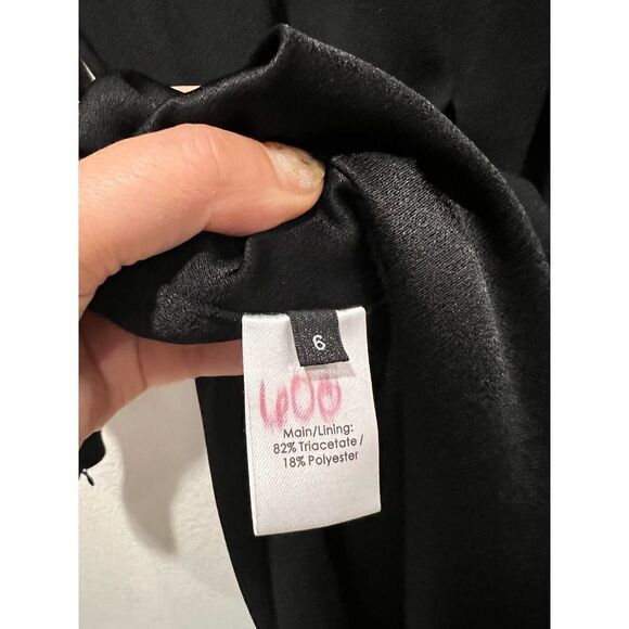 Alex Perry Carlin Strong-Shoulder Gown black US6 - Picture 10 of 11